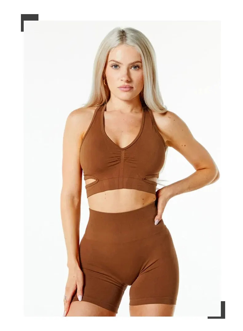 2PCS Alphalete High Waist Amplify Seamless Shorts Women Scrunch Butt Yoga Push Up Gym Athletic Booty Workout Short 240422