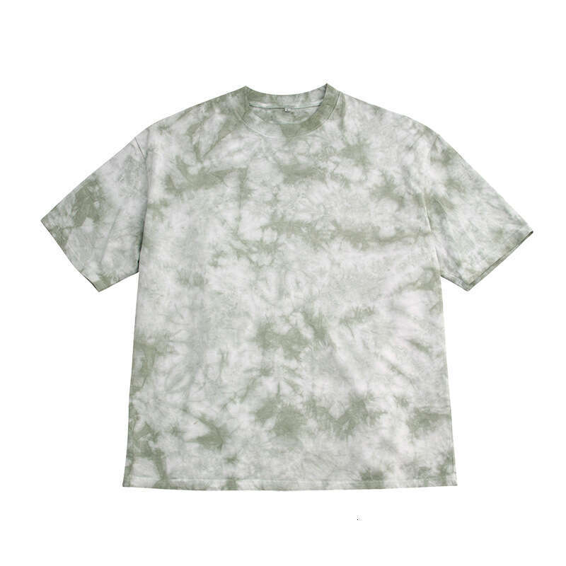 Trendy Brand Fashion Tie Dye Pattern Short Sleeved For Teenagers, Trendy Style Casual T-Shirt B4
