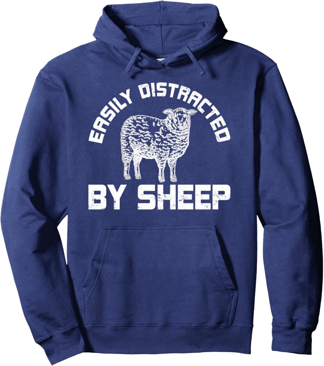 Hoodie for Mens Womens Farm Animal Vintage Gift Easily Distracted By Sheep Pullover Hoodie Graphic Hoodies sweatshirt