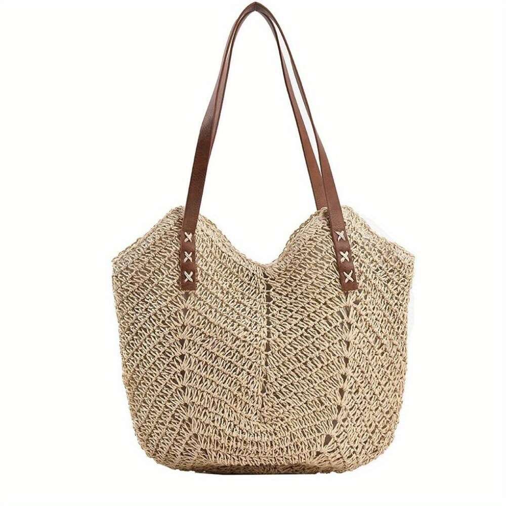 Beach Summer Hot Shoulder Bag - Soft Woven Fabric Handbag For Vacation -
