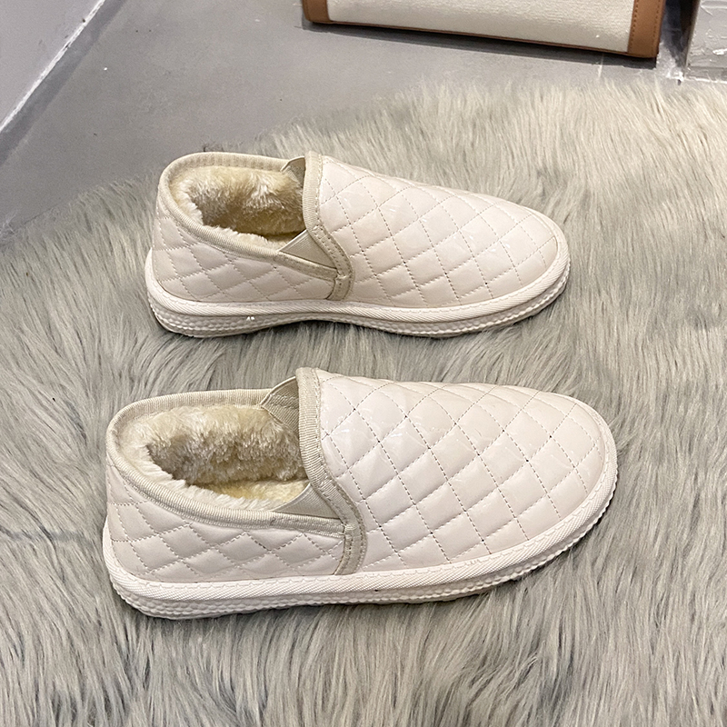 2025 New Women Fur Slippers Ankle Boots Flats Platform Short Plush Warm Flip ps Cotton Shoes Designer Brand Winter Snow Botas