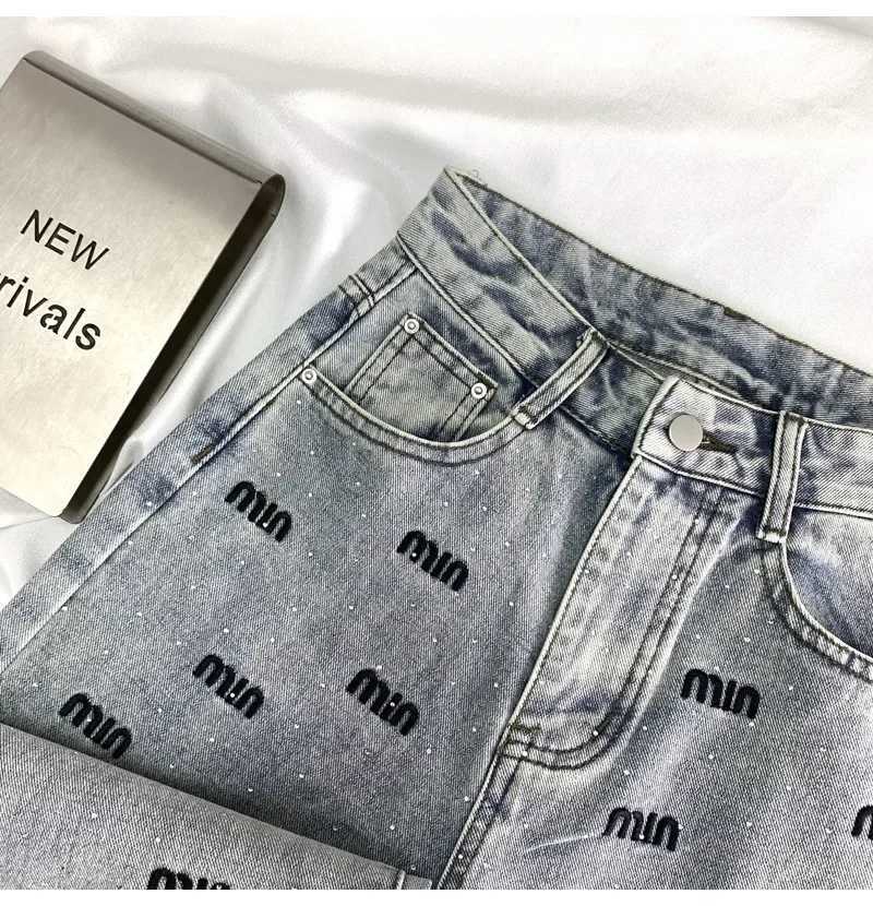 Women's Jeans ZOENOVA Y2K Narrow Shine Diamond High Waist Cowboy Straight Leg Pants Suitable for Womens Winter Fashion Ultra Thin Wide Leg Pants 