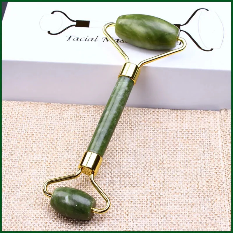 Skin Care Quartz Stone Natural Face Jade Roller Set Cooling Eye Gua Sha Tool Beauty Massage For Wheel Vulcanic 241118