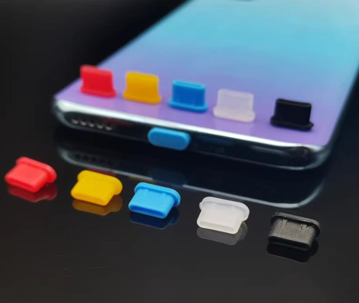 minimum order 1000pcs Vivo S10 Pro dustproof plug, S9, S12, X60, X70 Type-C silicone protective cap plug