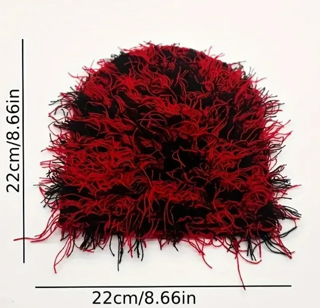 Hip Hop Tassel Y2K Beanie Trendy Mixed Color Elastic Knit Light weight Casual Skull Cap Unisex Windproof Beanies For Women Men 241125