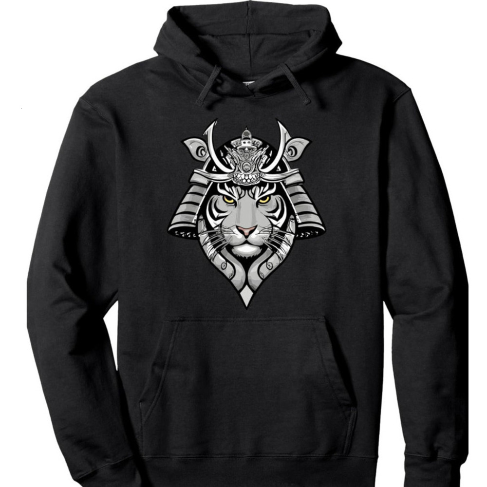Hoodie for Mens Womens Samurai Tiger Design Pullover Hoodie Graphic Hoodies sweatshirt Fashionable and cute