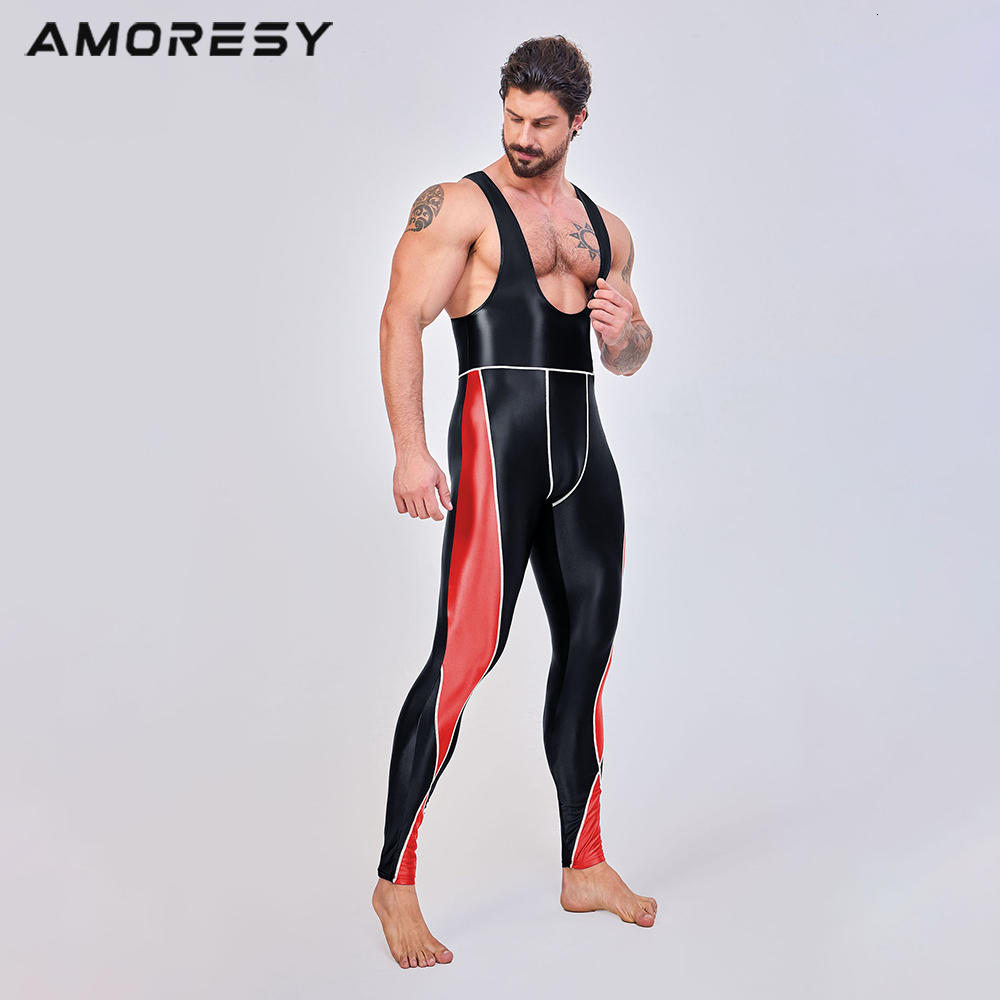 AMORESY Leonidas Series Suspender Backless Cycg Sports Tights Nine-Point Pants