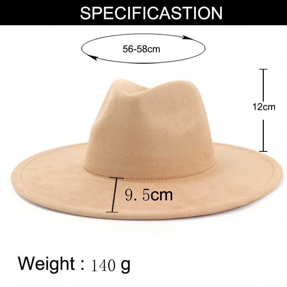Wide Brim Hats Bucket Hats Suede Fedora Multicolor Heart-shaped Top 9.5cm Brim Men and Women Jazz Hat Panama Hat Wholesale L240910