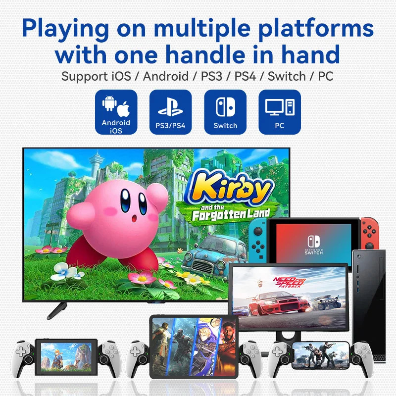 D9 Mobile Phone Stretching Game Controller Wireless Bluetooth PC Tablet For SwitchPS3 Dual Hall Somatosensory 240418 - view 3