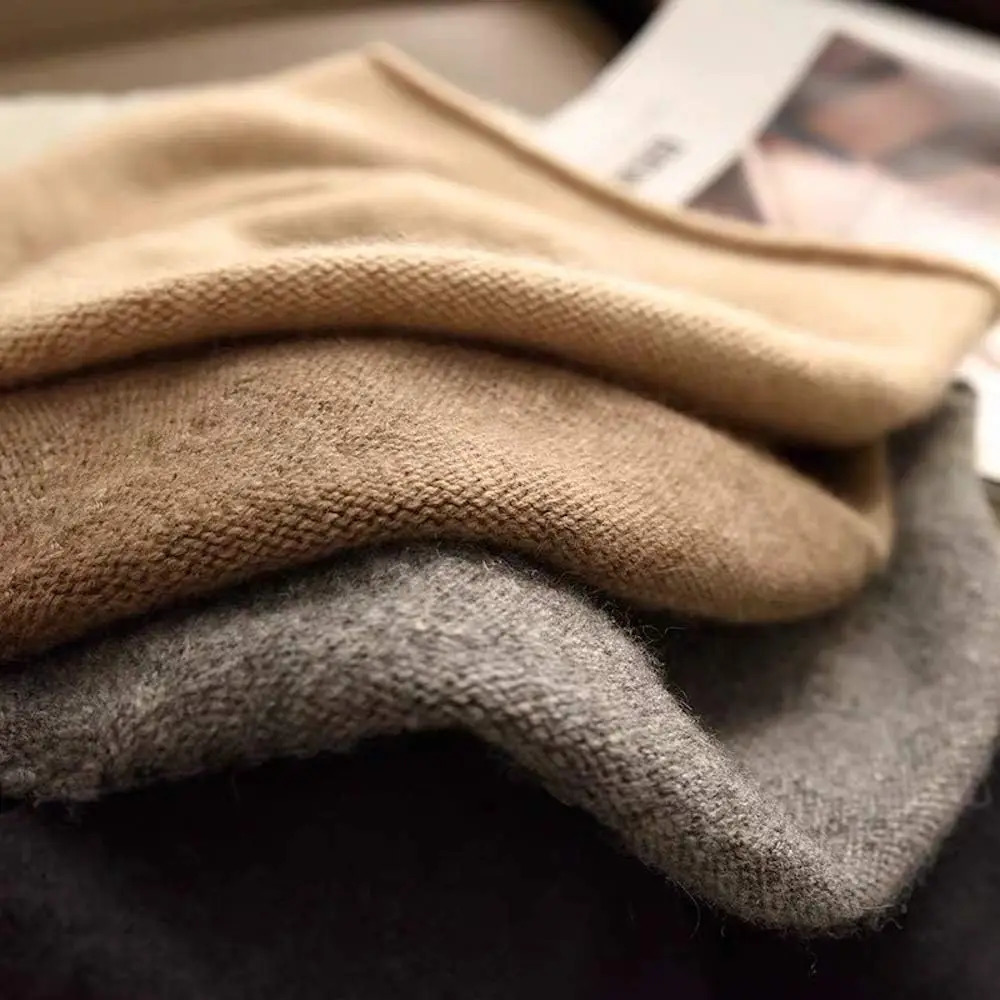 Ladies Pure Cashmere Beanie Hat Womens Gift Skull Cap Soft Warm Winter Headwear Premium Knitted Head Covering Cozy 241125