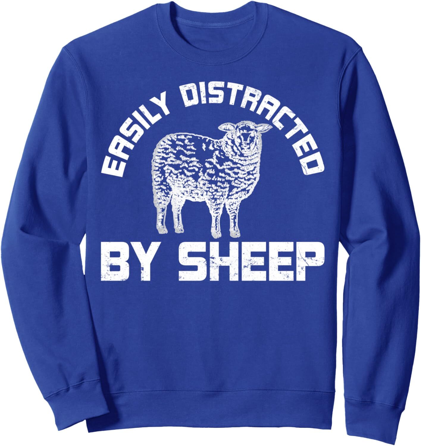 Long Sleeve Shirts for Men sweatshirt Farm Animal Vintage Gift Easily Distracted By Sheep Sweatshirt Streetwear Casual tops clothes cool