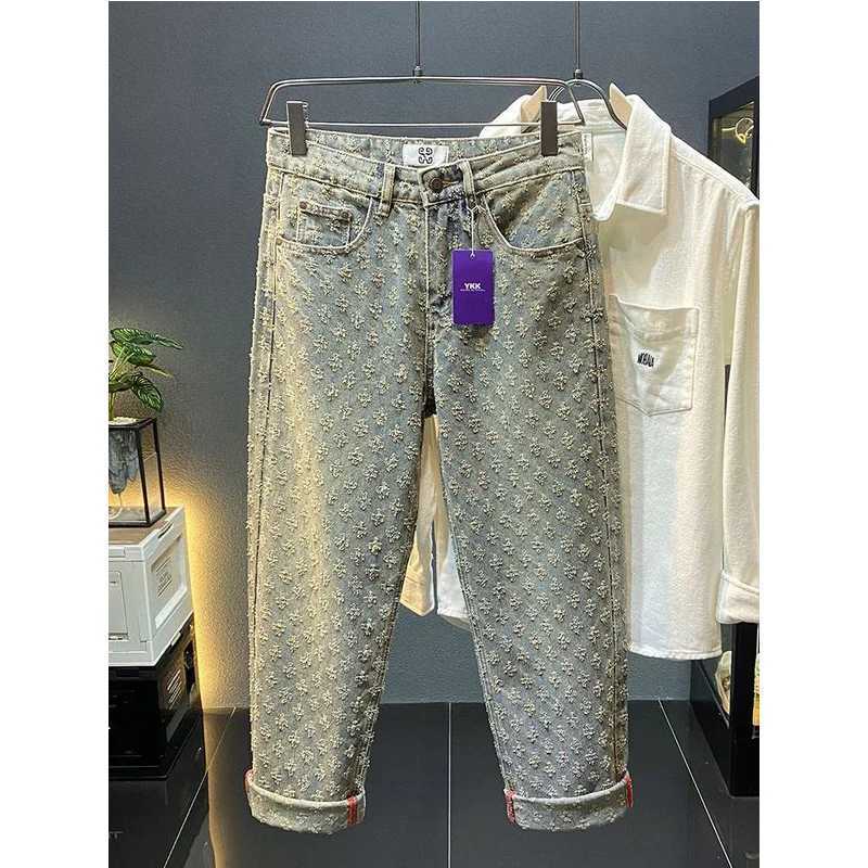 Women's Jeans Fashion Jeans Normcore Trend Spring and Autumn Full Match Casual Loose Straight Trend Zipper Wide Leg Pants High Waist Trousers H24