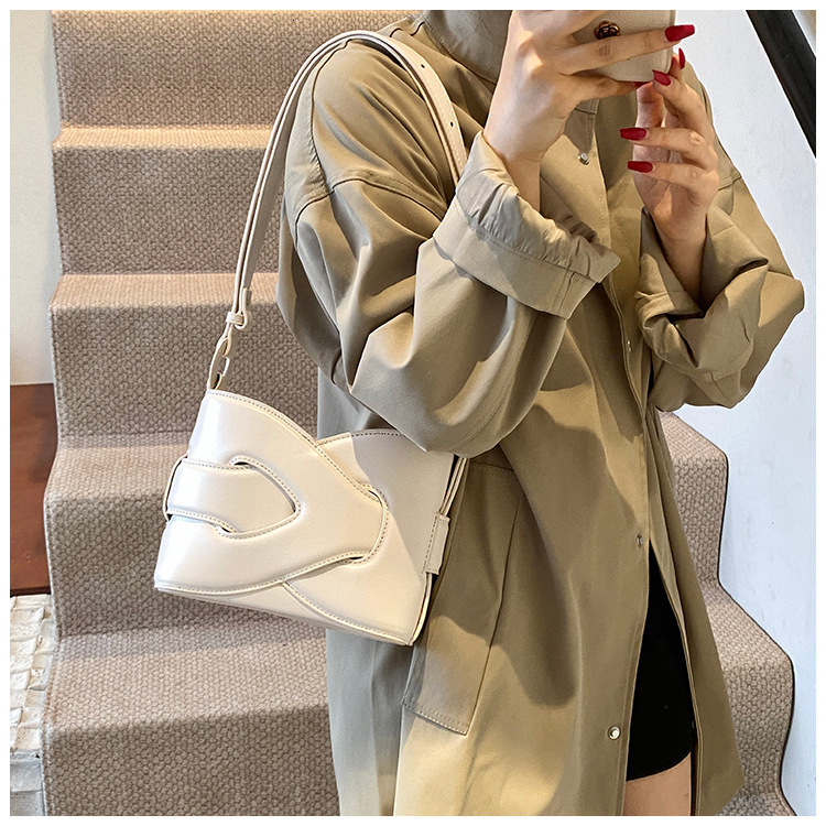 Advanced texture for women 2025S designer new geometric niche woven women shoulder bag fashionable and versatile small bag