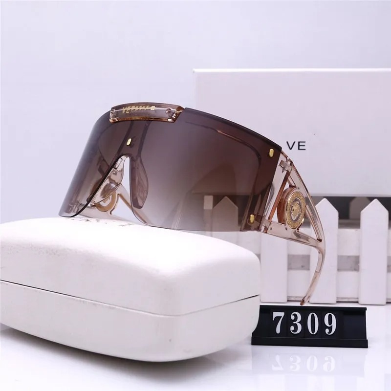 Designer Sunglasses For Men Women Sunglasses Fashion Classic Sunglass Luxury Polarized Pilot Oversized Sun Glasses PC Eyewear Frame Polaroid Glasses 7309