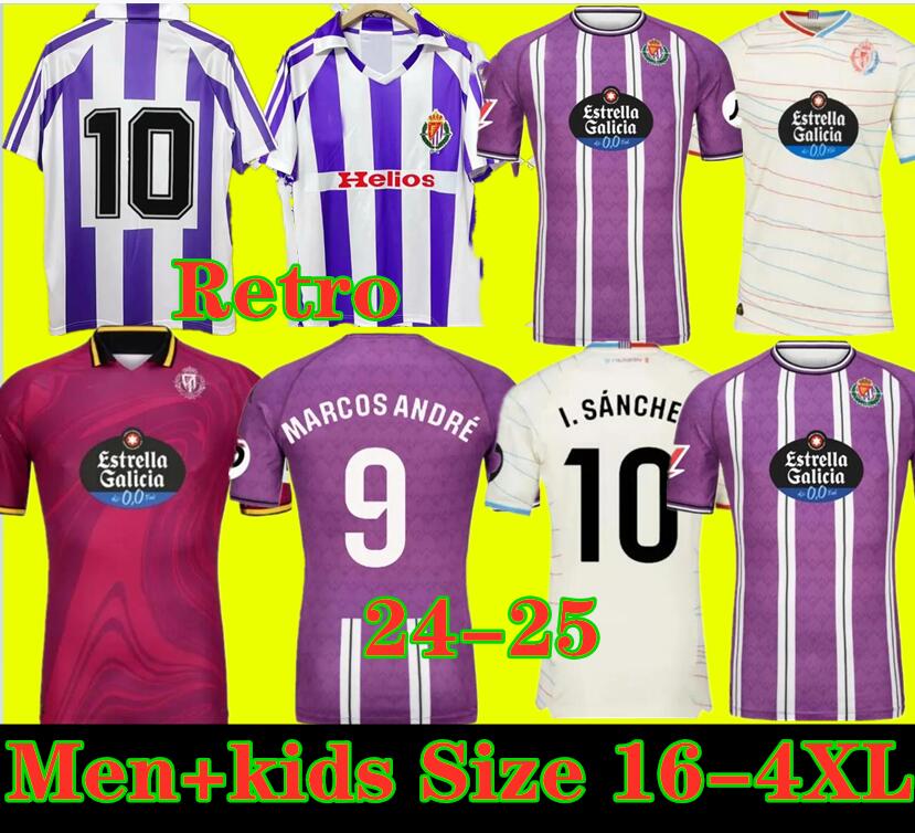 2024 Real Valladolid HOME soccer jersey AWAY 24 25 CAMISETA AMALLAH MONCHU KOMBAT SERGIO LEON G.PLATA I.SANCHEZ MARCOS ANDRE football shirt Men Kids kit