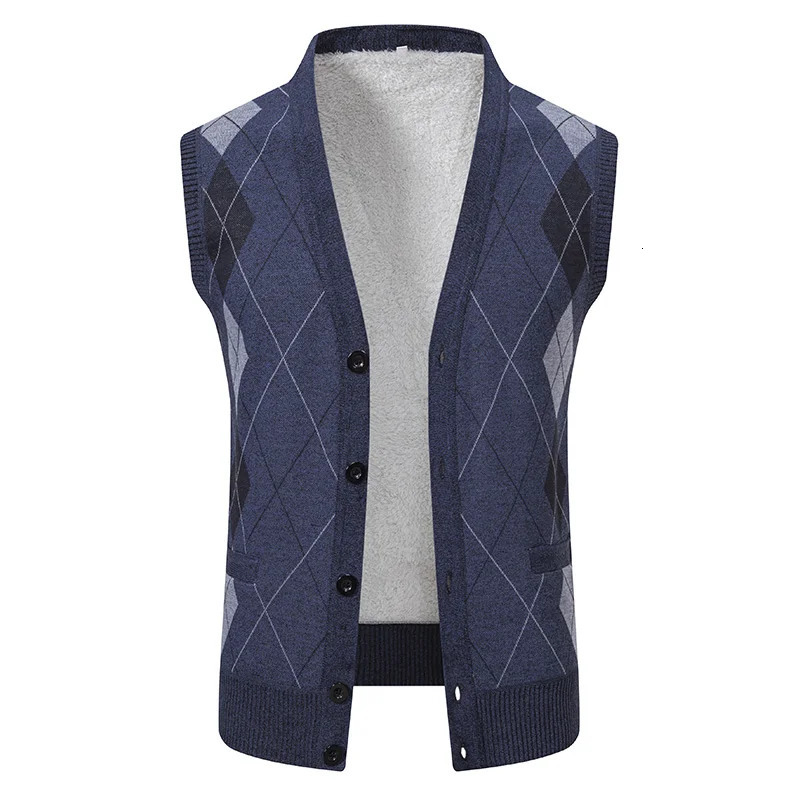 Men Autumn Sweater Vests Cardigan Waistcoats High Quality Male Business Casual Sleeveless Sweaters Winter Outwear 4X 241129