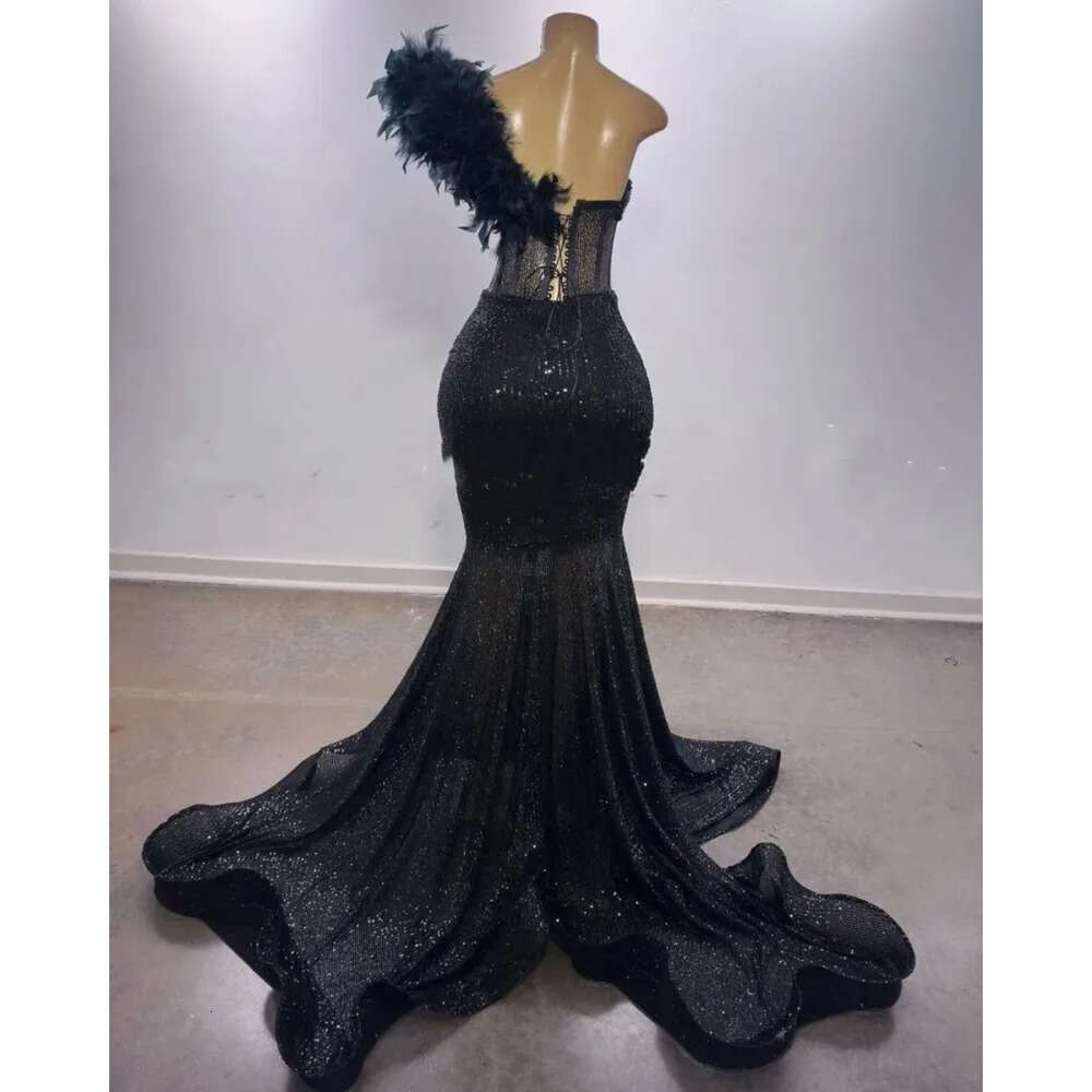 Dresses Sequin Prom Sparkle Sweetheart Mermaid Party Dress For Black Girls Backless African Women Vestidos De Gala
