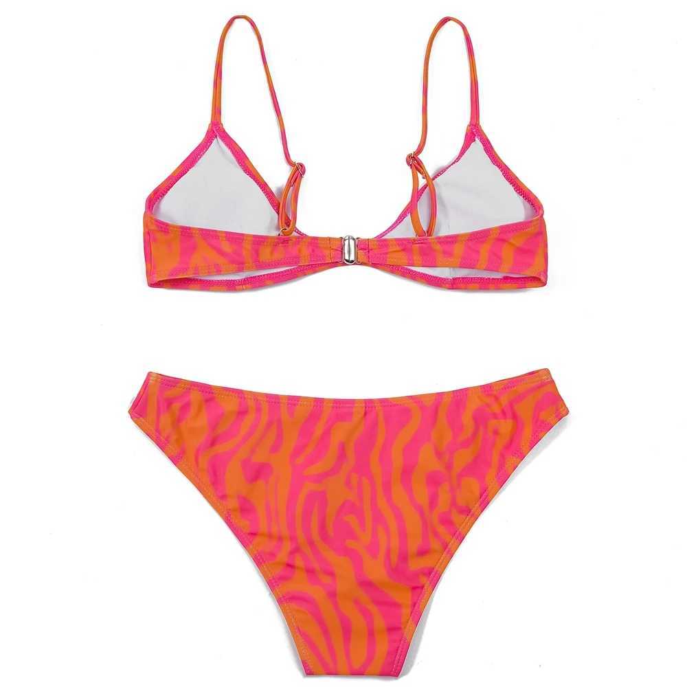 Women's Swimwear ZTVitty Print Womens Swimsuit Sexy Bikini 2022 New Collection Arrives Biquini Padded Bra Low Waist Beach Swimsuit Brazilian Swim