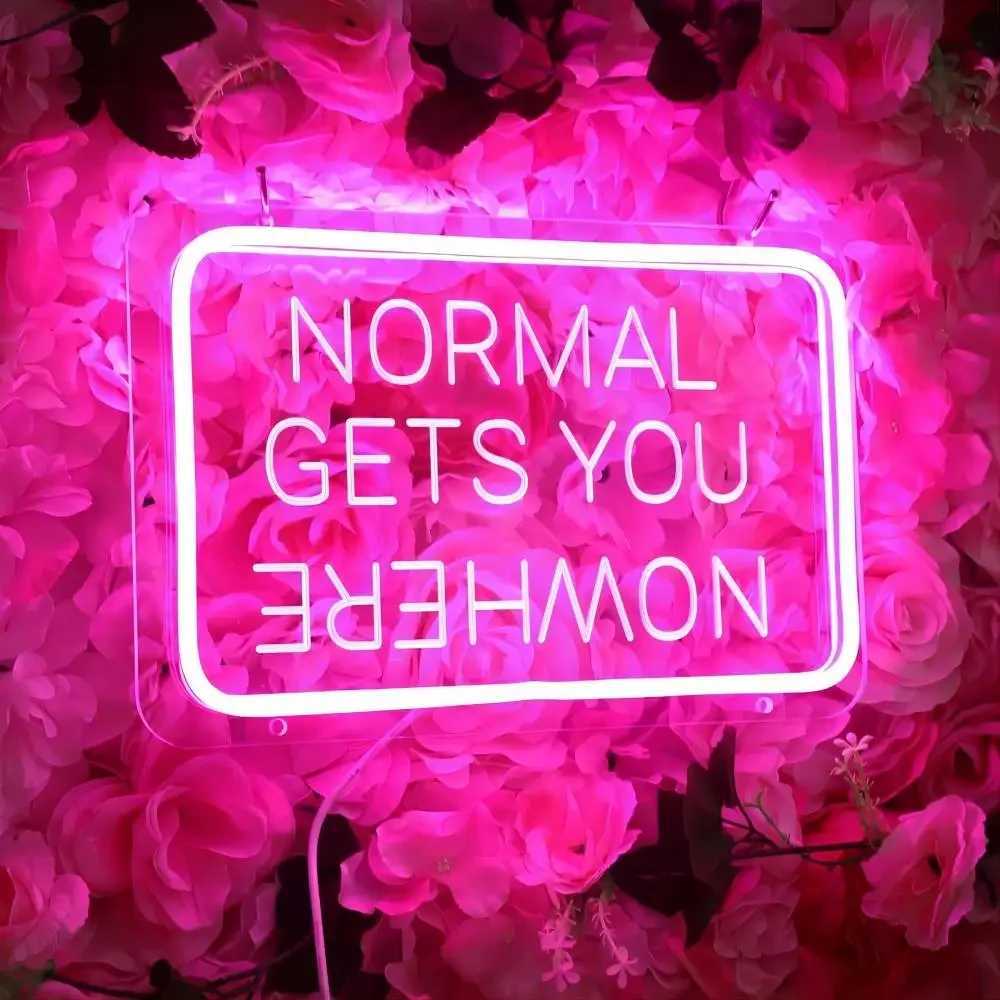 12 Colors Normal Gets You Nowhere Neon Sign Carve Led Lights For Room Decors Aesthetic Neon Light Wall Decoration Support Custom Z241130