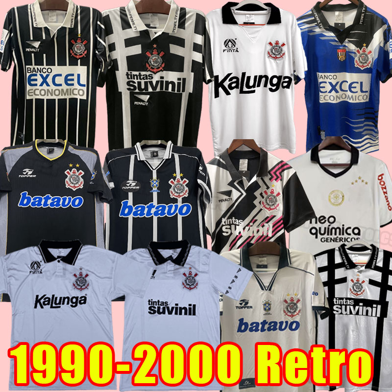 1997 98 1999 2000 1995 1996 GOALKEEPER Retro vintage classic soccer Jerseys Corinthian football PAULINHO RONALDO GUERRERO BRUNO CESAR R.CARLOS Corinth shirts 90