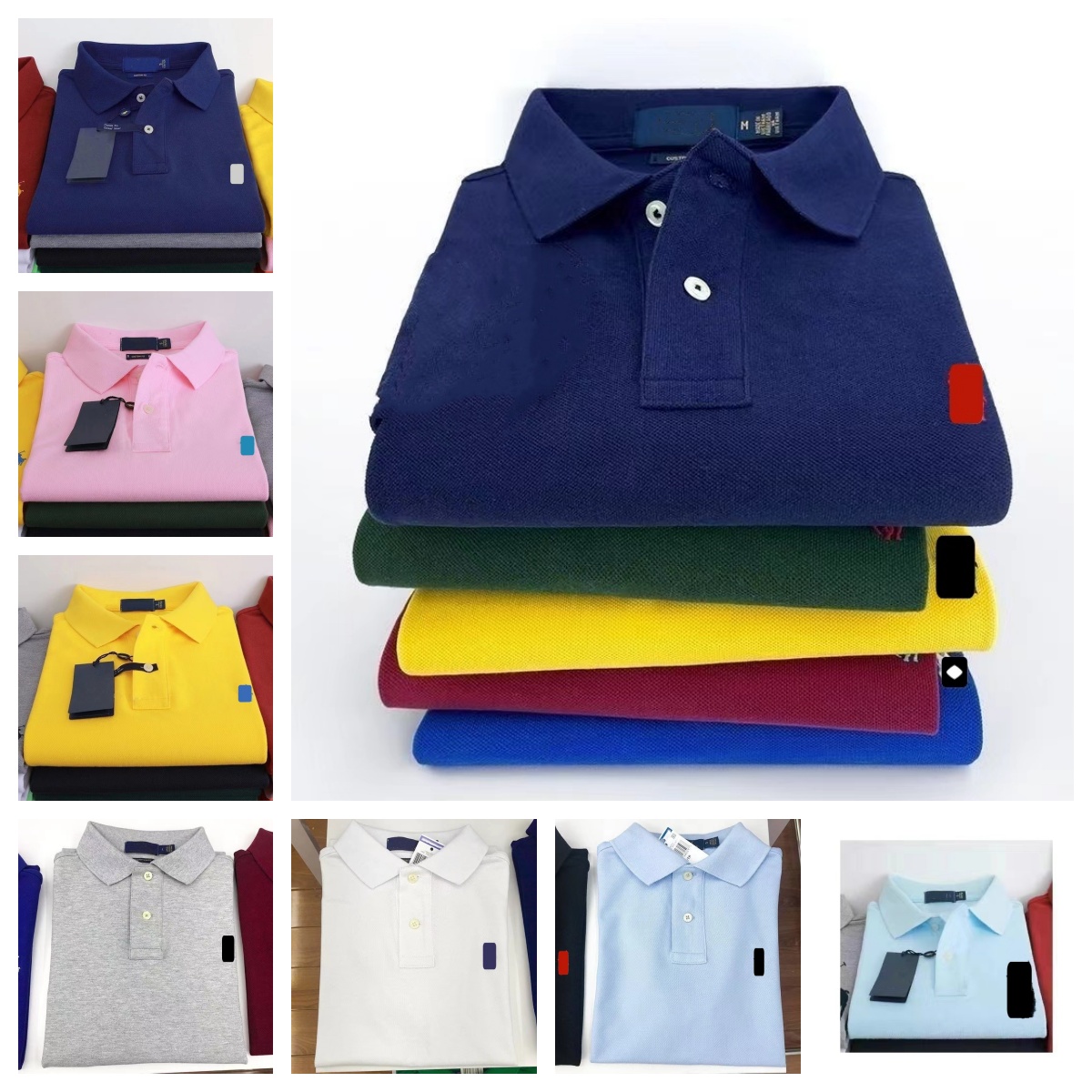 designer polo shirt mens polo shirt brand clothing pure cotton breathable classic printed embroidered Shirt Fashion lapel Top Summer Casual short sleeve size S-2XL