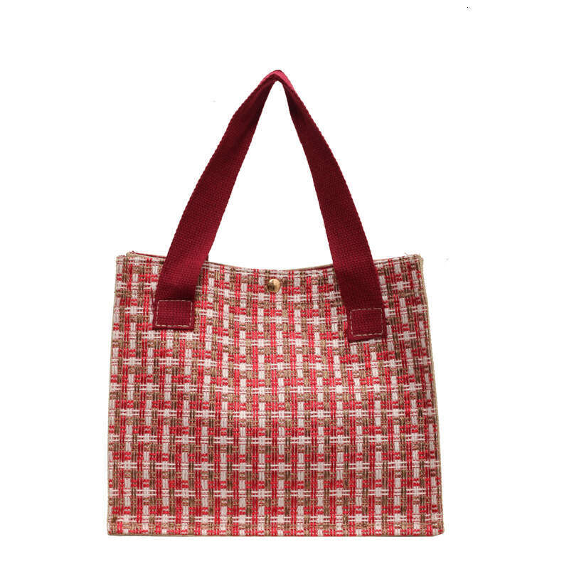 Small Handbag Women, High-End Versatile For Commuting In Autumn And Winter, Large Capacity Tote Bag, Red Souvenir Bag