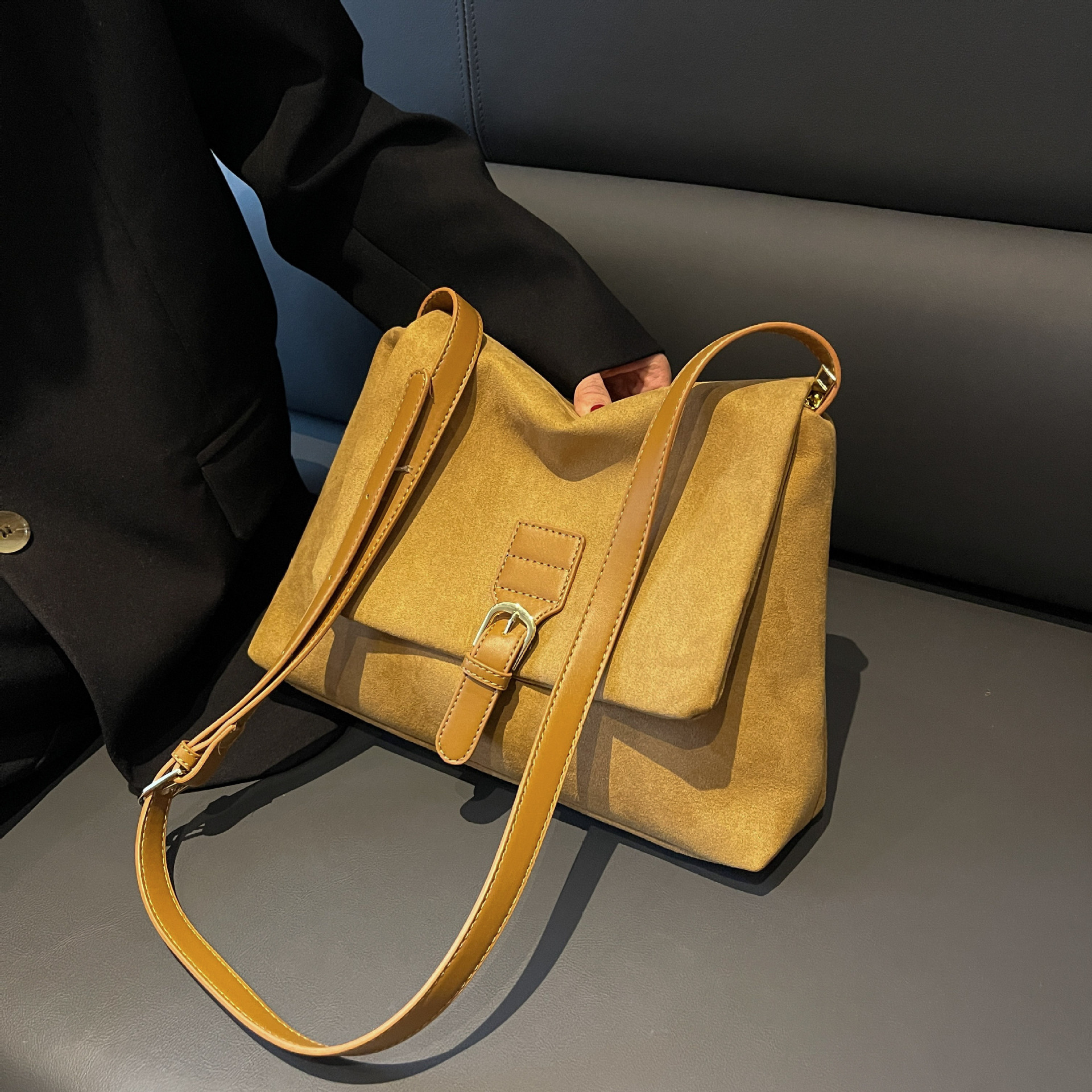 Winter Style Armpit New Frosted Shoulder Crossbody Bag Large Capacity Designer Bags Handbags Women