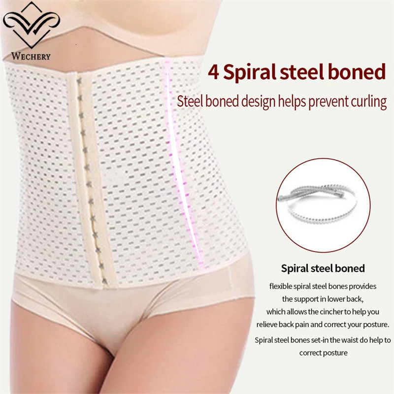 Original Colombian Girdles For Women Mesh Waist Trainer Bustier Belly Shaping Cincher Tummy Reductive Shapewear 241121
