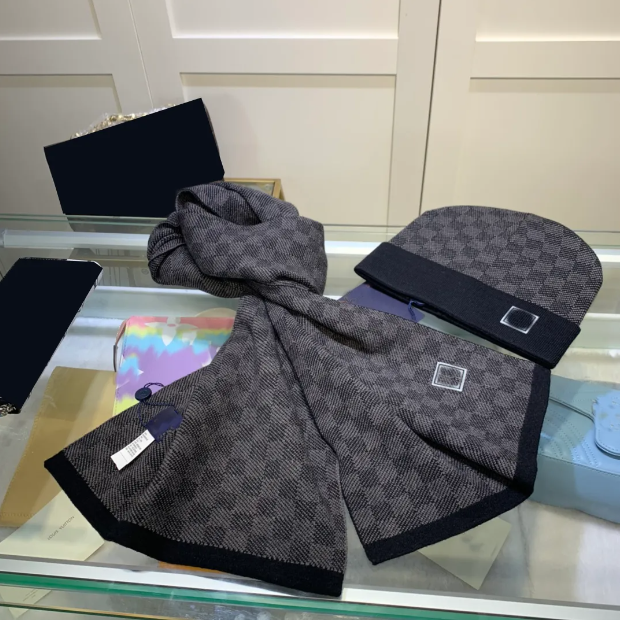 156 keep warm Fashion Beanie Hat Scarf Sets Femmes Scadroet Set Hiver chaud Chapeauxet foulards Chapeau de bonnet pour hommes Glove