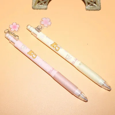 2Pcs AIHAO 914B 0.5/0.7mm Rilakkuma Automatic Pencil Kawaii Plastic Mechanical Pencils Kids Gifts Student Supplies Stationery 240416