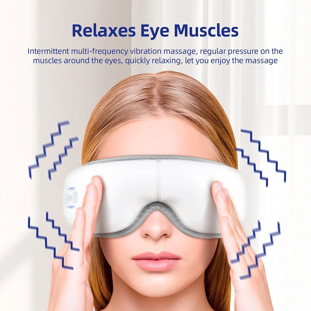 Multi Frequency Vibration Eye Massager 3D Airbag Kneading Beauty Device for Dark Circles Dry 241118