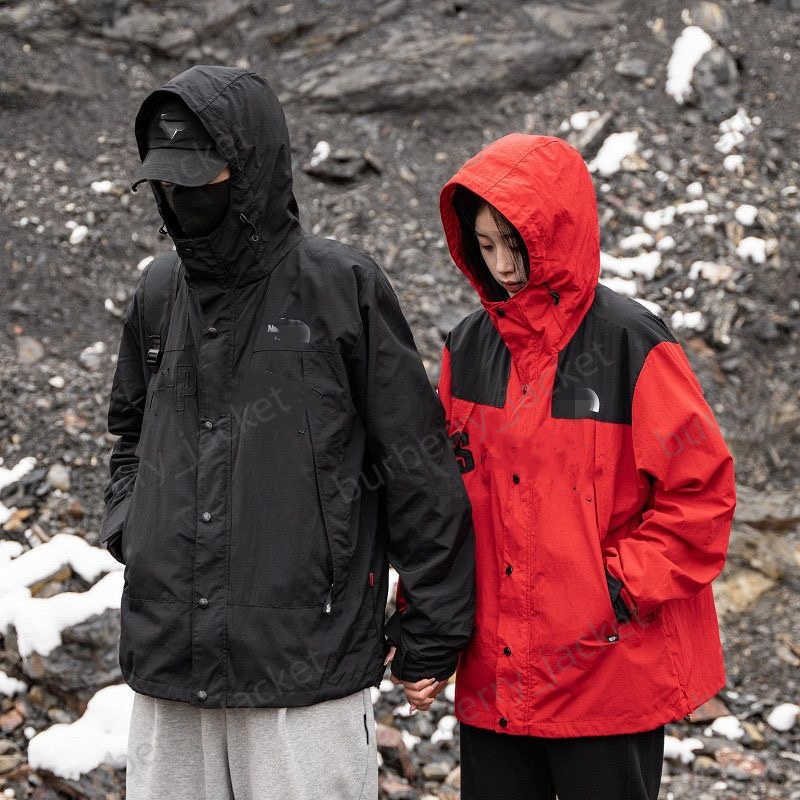 Mens Designer Hooded north Jacket Spring/Autumn Interchange Jacket womens Men Jackets Coat face Loose Outdoor Windbreakers Couple Sports Jacket Coats D34