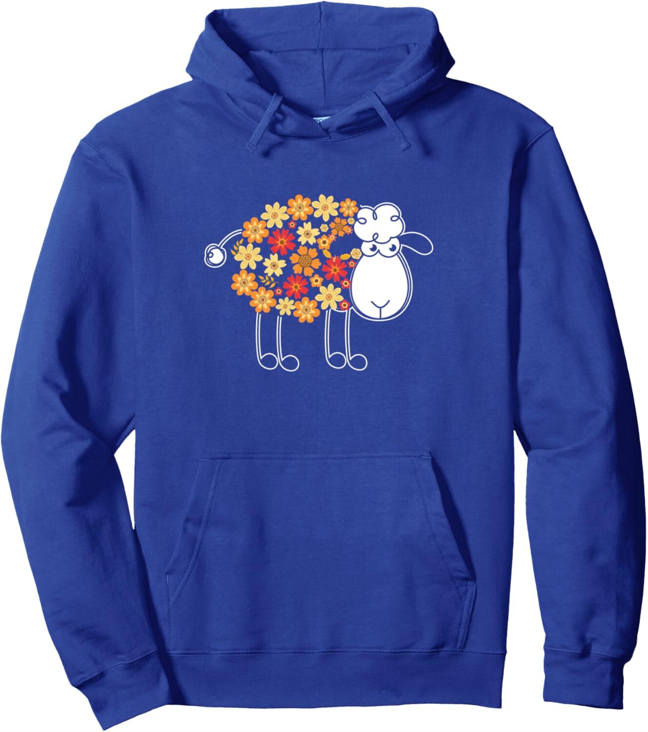 Hoodie for Mens Womens Funny Flower Sheep Design for Farming Lovers Graphic Hoodies sweatshirt Fashionable and atmospheric