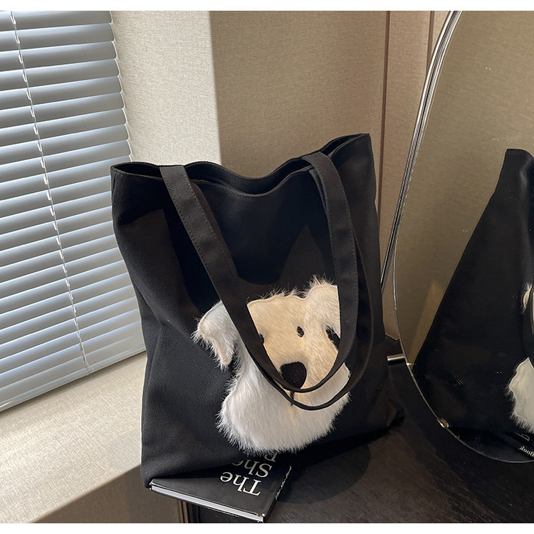 Canvas For Women, Large Capacity New Autumn And Winter Versatile Single Shoulder Shopping Bag, Casual Commuting Bag Designer Bags Handbags Women