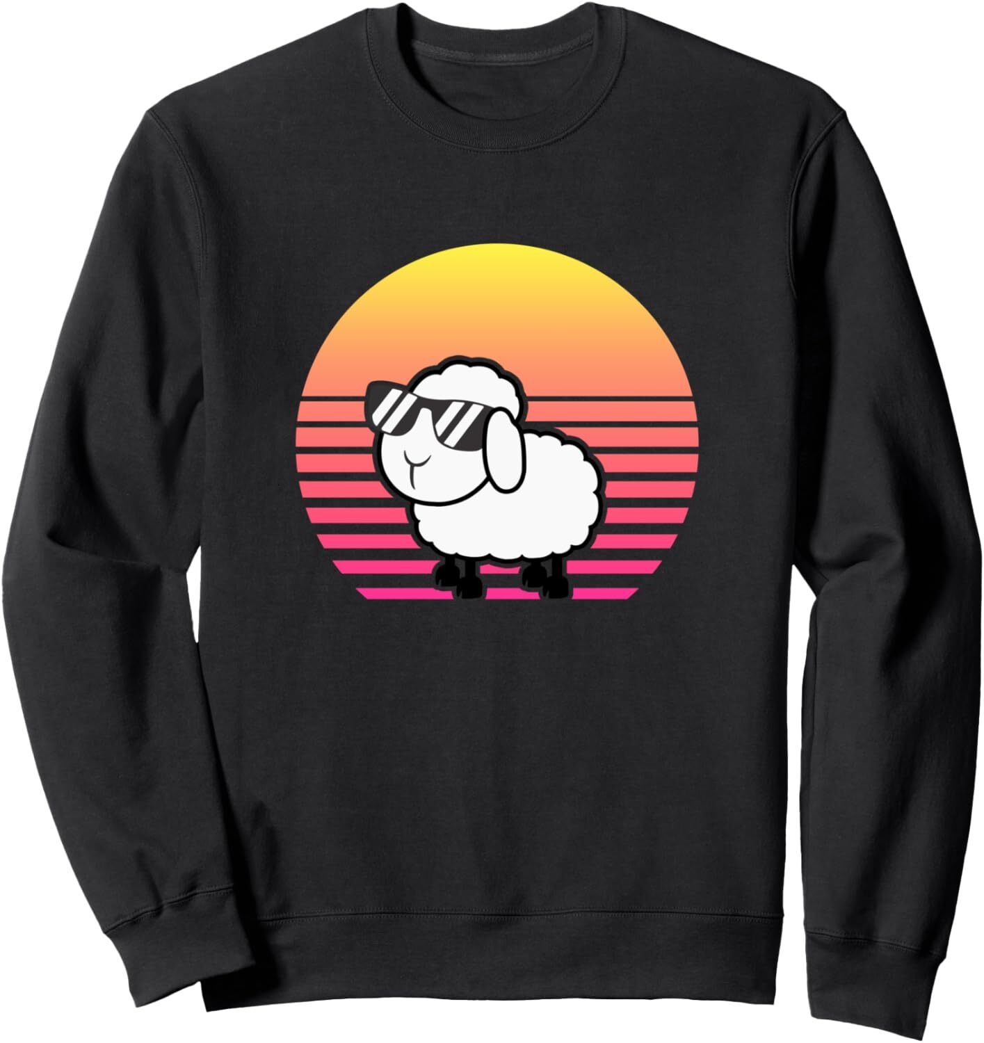 Long Sleeve Shirts for Men sweatshirt Vintage Retro Sheep, Sheep Lamb Farmer Sweatshirt T shirt Tee Streetwear Casual tops clothes cool