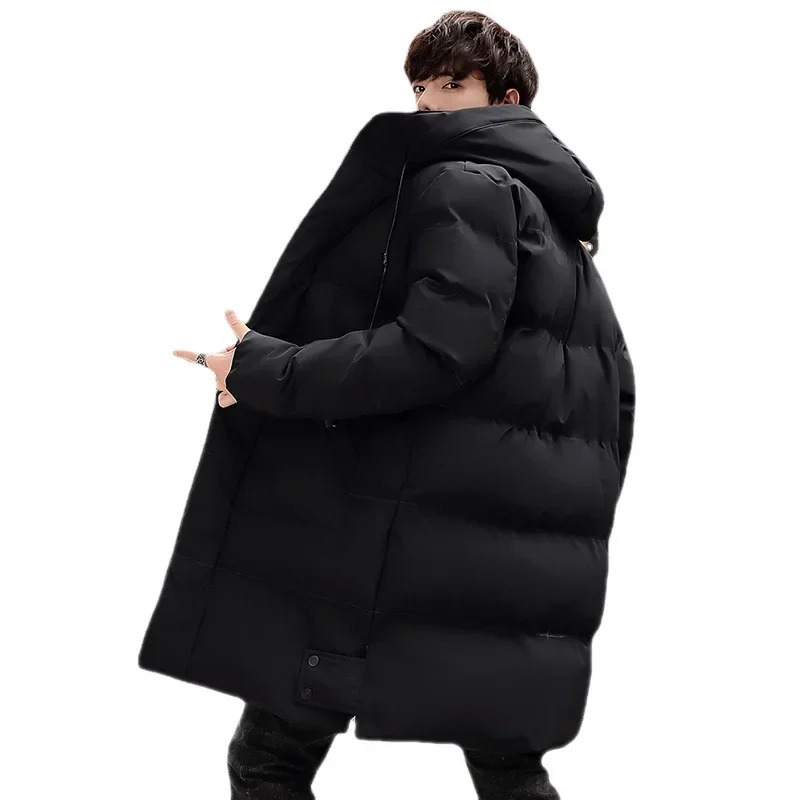 Cottonpadded Mens Medium Long Autumn and Winter Plus Fat Size Down Padded Jacket with Thick Warm 241129