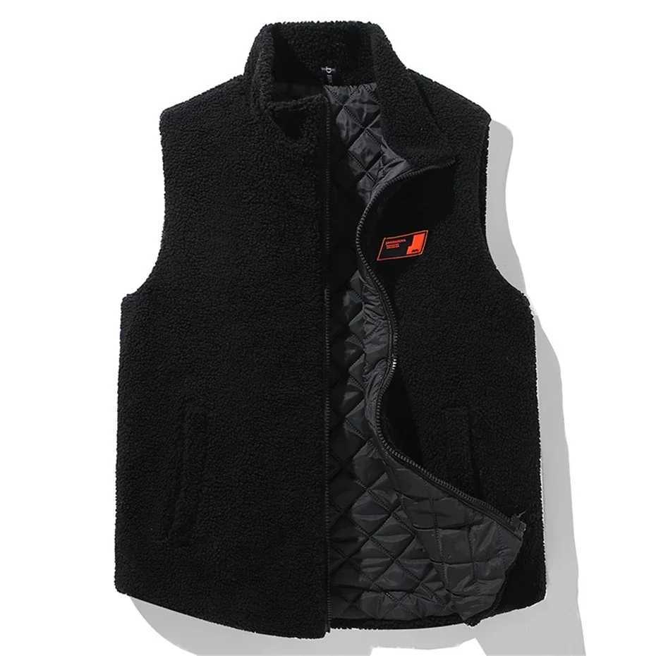Men's Down Parkas 2024 New in Mens Sleeveless Jacket Winter Warm Polar Fleece Padded Vest Men Autumn Plush Big Size Waistcoat Male Large Plus 12X