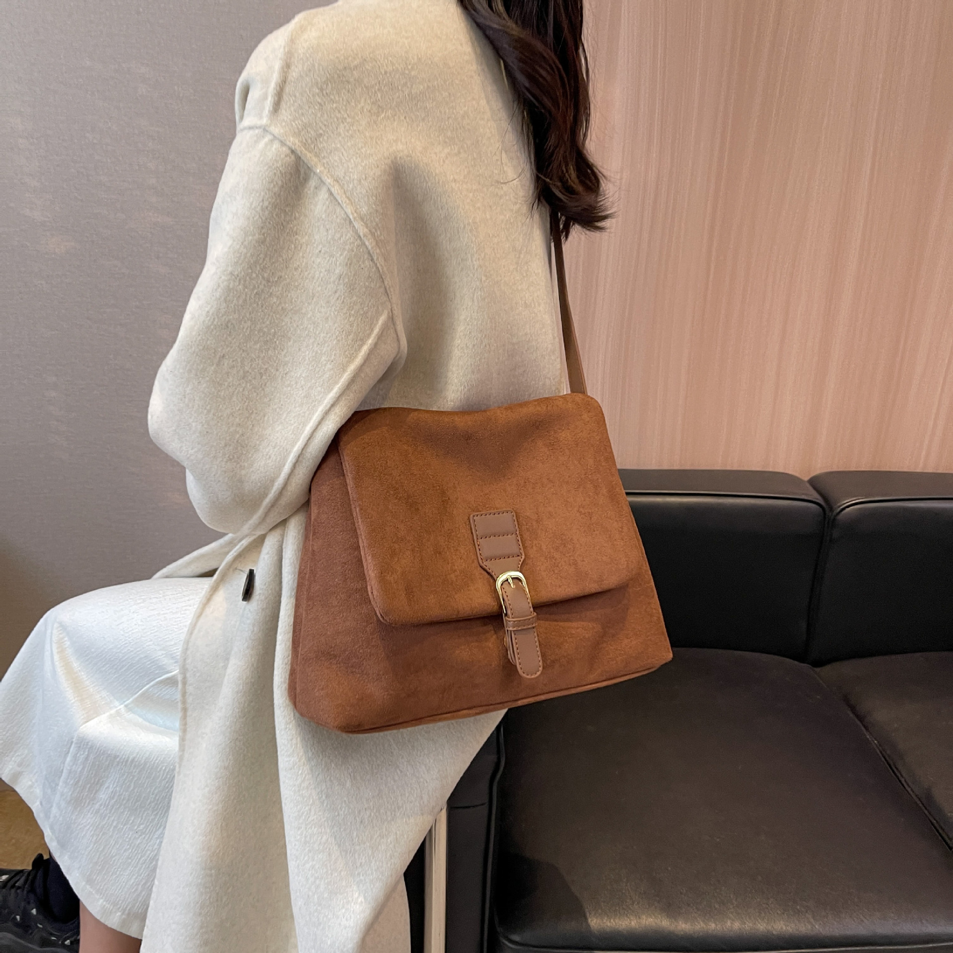 Winter Style Armpit New Frosted Shoulder Crossbody Bag Large Capacity Designer Bags Handbags Women