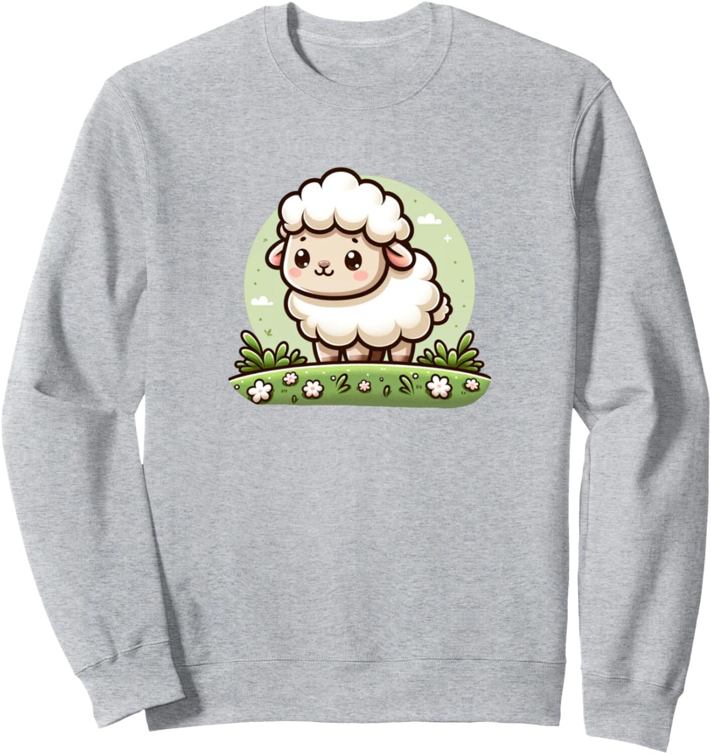 Long Sleeve Shirts for Men sweatshirt Cute Sheep Sweatshirt T shirt Tee Streetwear Casual tops clothes Fashionable and cool