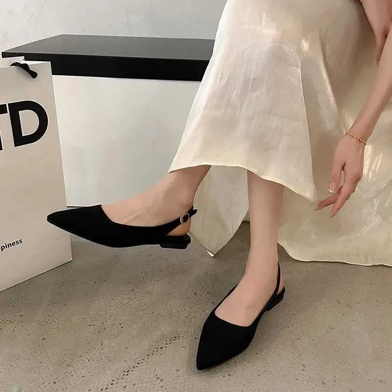 Womens Shoes New Slingbacks Womens High H Classics Womens Sexy Dress Pumps Womens Pointed Toe Solid Color Shoes Womens Y250306