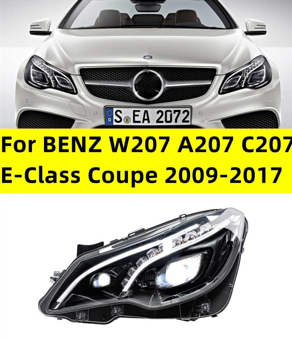 Car Styling for BENZ W207 A207 C207 E-Class Coupe LED Headlight 2009-20 17 DRL Turn Signal High Beam Angel Eye Projector Lens
