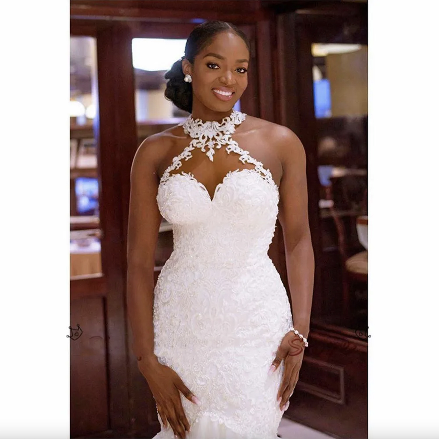 Arabic Aso Ebi Vintage Lace Beaded Wedding Dresses Sheer Neck Mermaid Bridal Dresses Sexy Cheap Wedding Gowns Dress W129