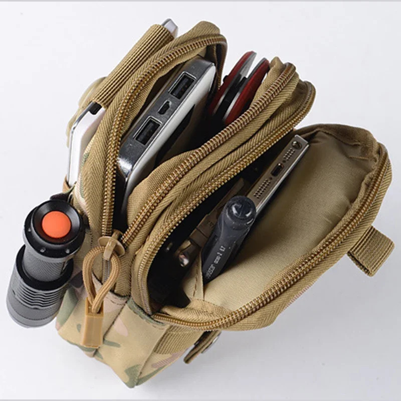 Tactical Leg Bag Fanny Pack Men Camouflage Riding Locomotive Multifunctional Belt Leggings Hanging Waist Packs Pochete 241115