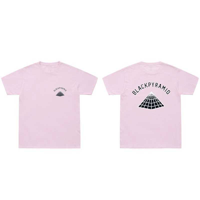 Men's T-Shirts Casual Chirs Brown Brand Man T Shirt Two Side Black Pyramid Print Tshirts Hip Hop Cotton Strtwear T Shirt Summer Cool Tops Y240429