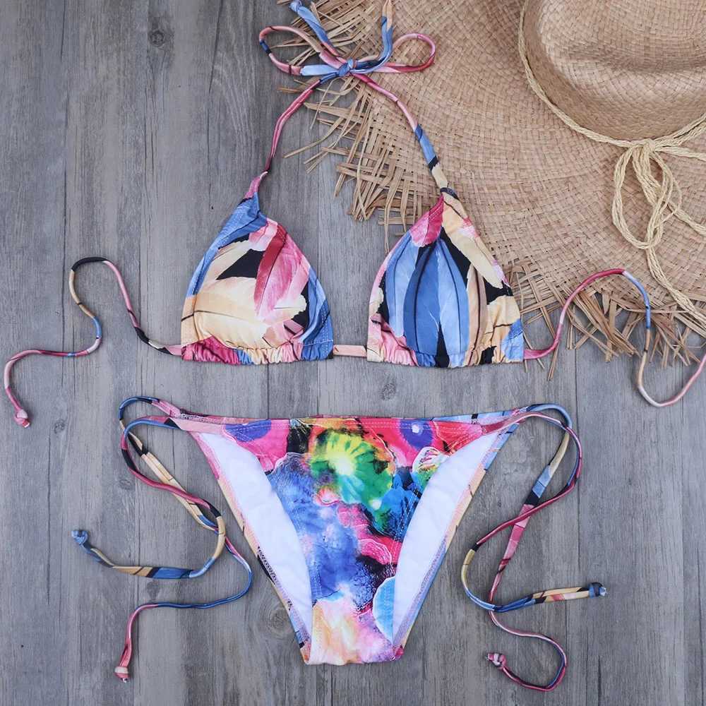 Women's Swimwear Melphir two-piece Brazilian womens bikini set snake summer push up swimsuit pendant swimsuit XL XXL H241130