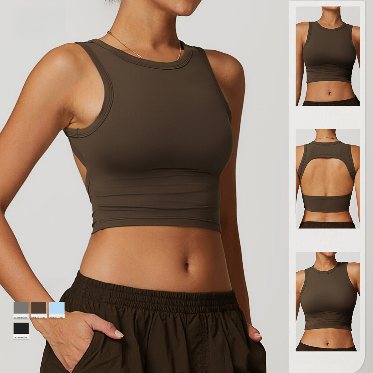 Hollow Out Beautiful Back Vest For Wearing Sexy Sports Fitness, Slimming And Drying Tight Yoga Clothes