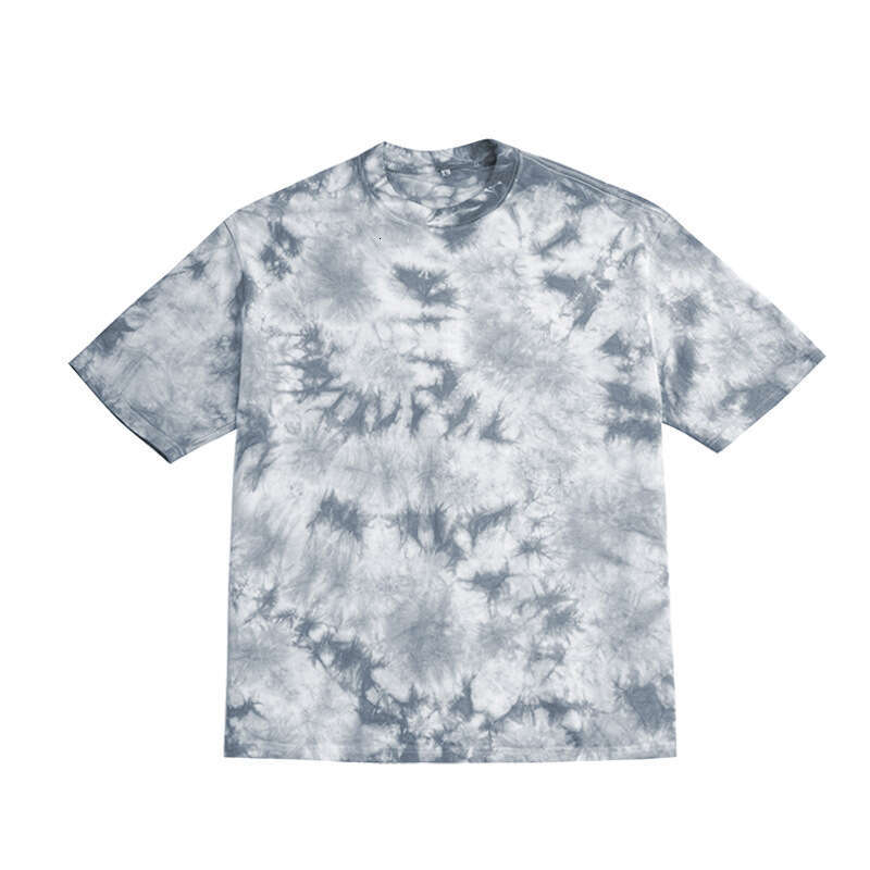 Trendy Brand Fashion Tie Dye Pattern Short Sleeved For Teenagers, Trendy Style Casual T-Shirt B4