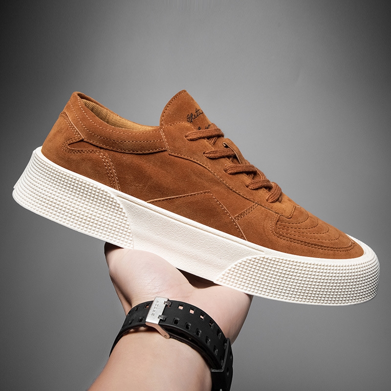 Youth Outdoor hot Soccer Shoes, Fashionable Student Board - Summer Low Top Thick Sole Shoes Men, Lightweight for Daily Use