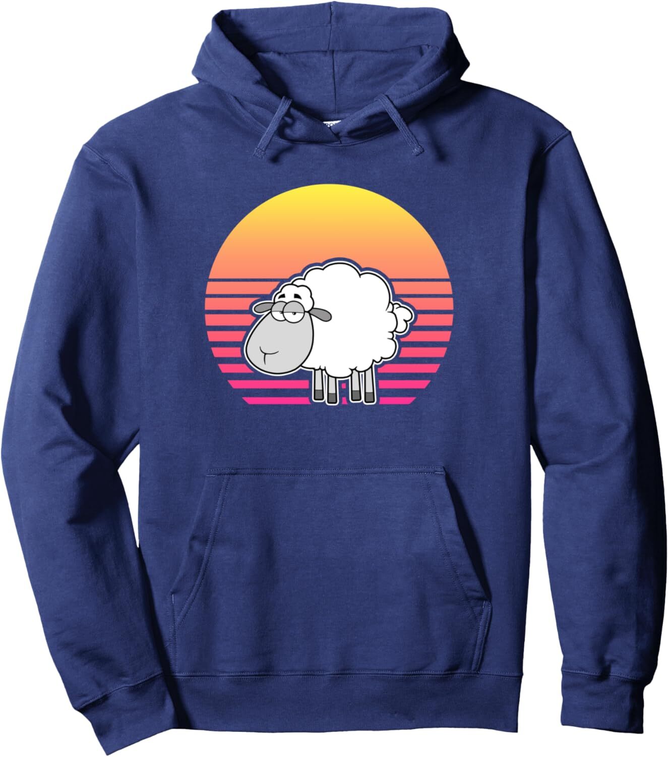 Hoodie for Mens Womens Vintage Retro Sheep, Sheep Lamb Farmer Pullover Hoodie Graphic Hoodies sweatshirt