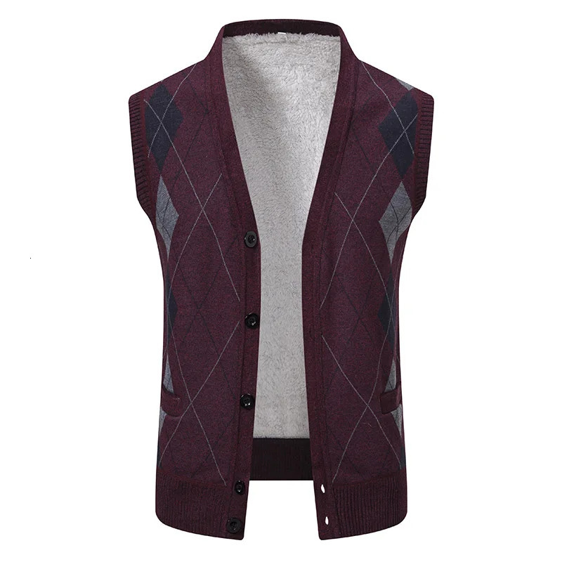 Men Autumn Sweater Vests Cardigan Waistcoats High Quality Male Business Casual Sleeveless Sweaters Winter Outwear 4X 241129